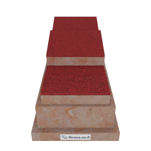קבורת מכפלה - אבן סלייב גרניט אדום